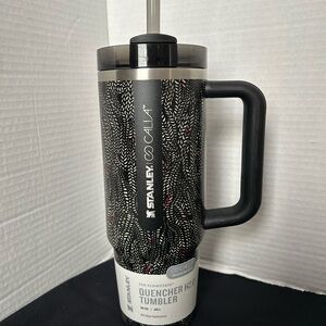 Stanley Calia Black Multi Colored Patterned Quencher Tumbler New 30oz.